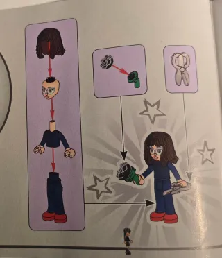 Figuras Miércoles, Marilyn y laboratorio Lego76784