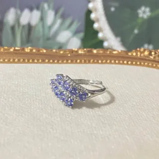 Anillo de Tanzanita natural