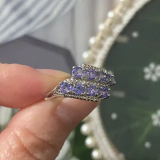 Anillo de Tanzanita natural