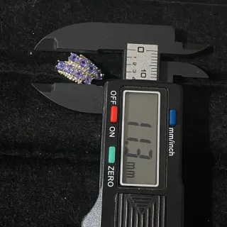 Anillo de Tanzanita natural