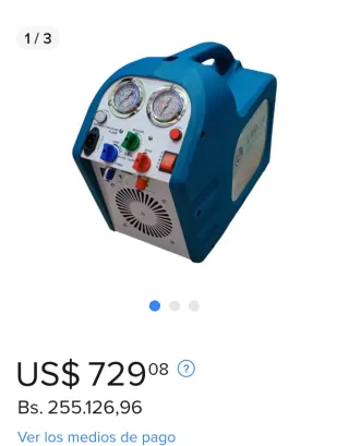 Recuperadora gas refrigerante antiexplosión