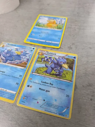Cartas Pokémon Psyduck y Golduck