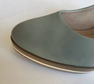 Zapatos No Stress Talla 37 Verde/Plata