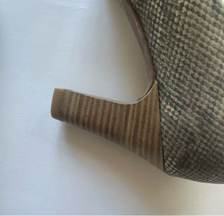 Zapatos No Stress Talla 37 Verde/Plata