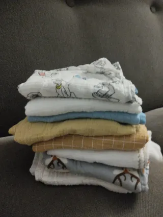 Muselinas de algodón para bebé (9uds.)