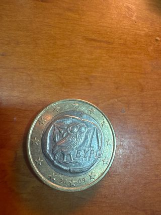 Moneda 1 Euro Grecia Búho 2009 Coleccionismo