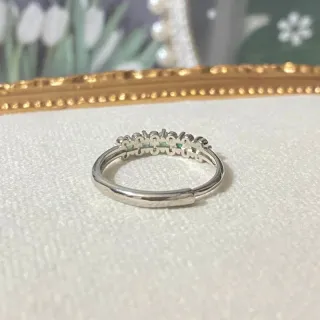 Anillo de Esmeralda natural