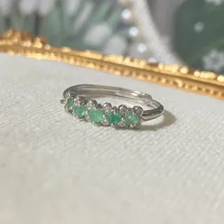 Anillo de Esmeralda natural