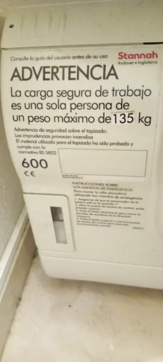 Silla salvaescaleras Stannah.precio negociable.