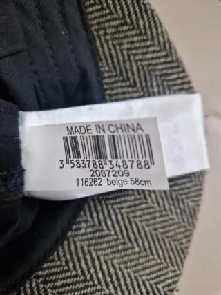 Gorra caballero espiga nueva 58 cm