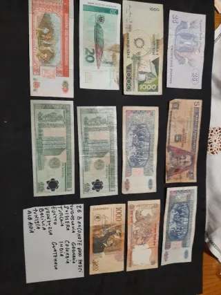 Banconote di vari paesi