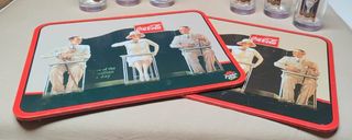 2 Bandejas Vintage Coca-Cola Pizza Hut