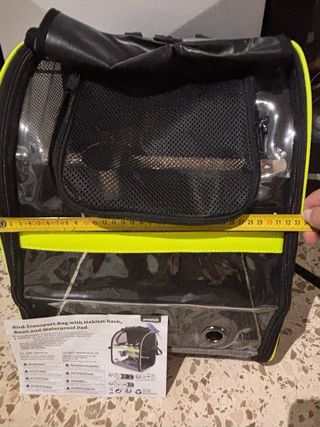 Mochila transportín para pájaros Pecute