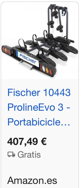 Portabicicletas Fischer Evo 3