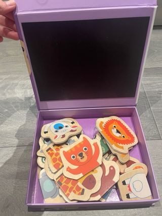 Puzzle magnético de madera