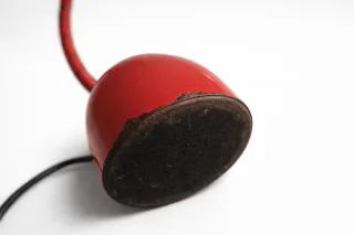 Lámpara escritorio roja retro/vintage Italia 60-70