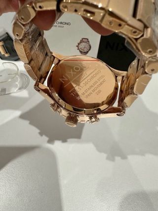 Reloj Nixon 51-30 Chrono Rose Gold