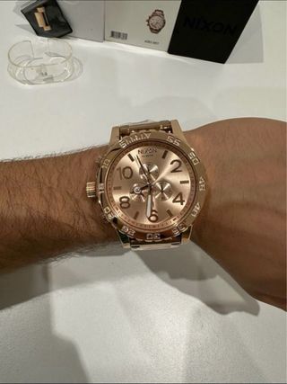 Reloj Nixon 51-30 Chrono Rose Gold