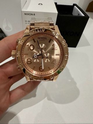 Reloj Nixon 51-30 Chrono Rose Gold