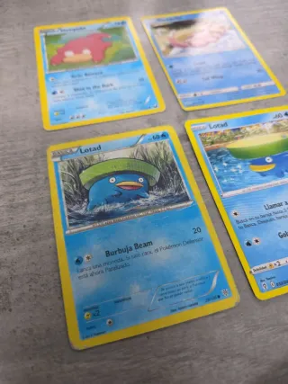 Cartas Pokémon Slowpoke y Lotad