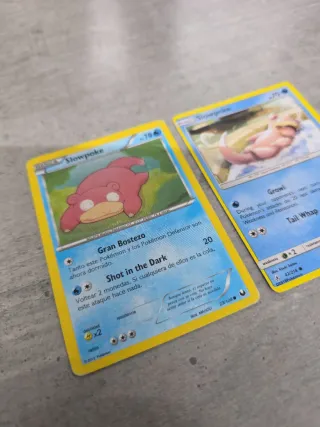 Cartas Pokémon Slowpoke y Lotad