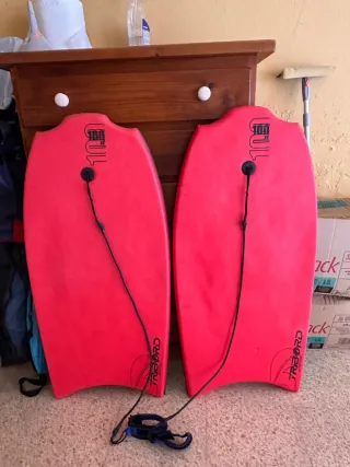 2 Bodyboards Rojos Tribord