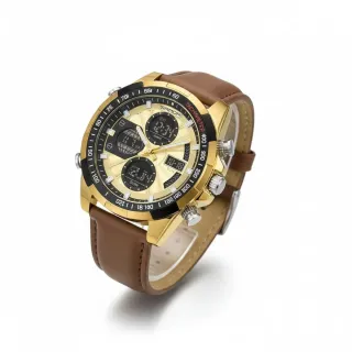 Reloj Sanda Dorado y Marrón para Hombre