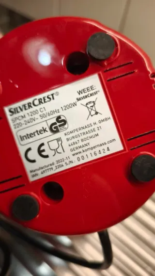 Palomitera Silver Crest Roja, usada 2 veces