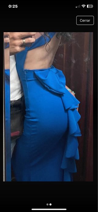 Vestido de fiesta azul