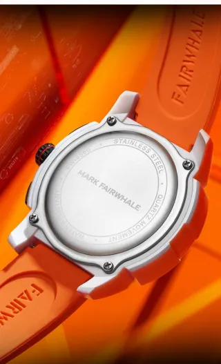 Reloj Fairwhale Cronógrafo Naranja/Plata