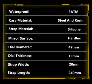 Reloj Fairwhale Cronógrafo Naranja/Plata