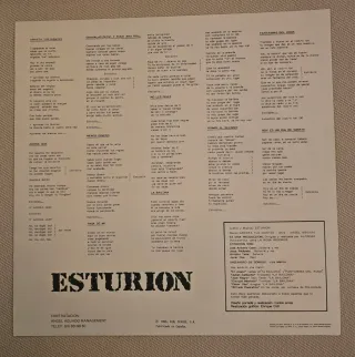 Esturión LP No Les Dejes 1990 Rock Heavy