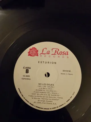 Esturión LP No Les Dejes 1990 Rock Heavy