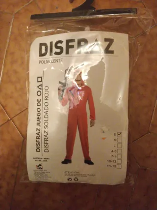 Disfraz Soldado Rojo Juego del Calamar Talla S