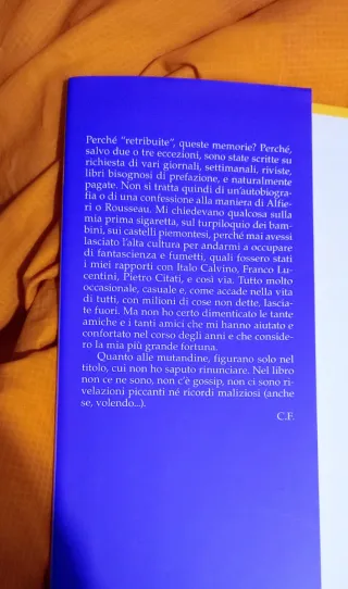 Mutandine di chiffon. Memorie retribuite" di Carlo