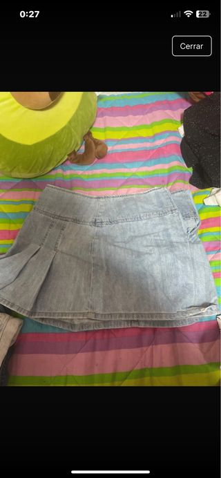 Falda vaquera corta