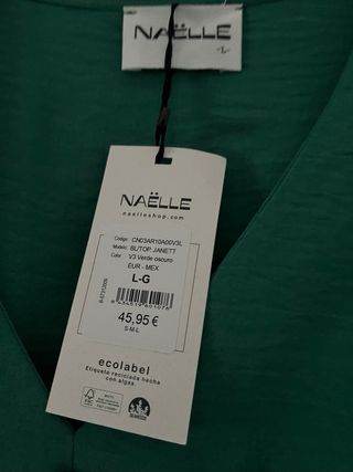Camisa NAELLE verde talla L