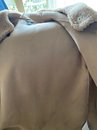 Abrigo borreguito color camel