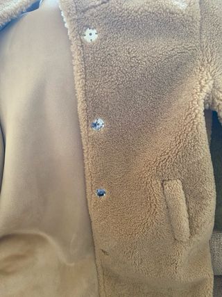 Abrigo borreguito color camel