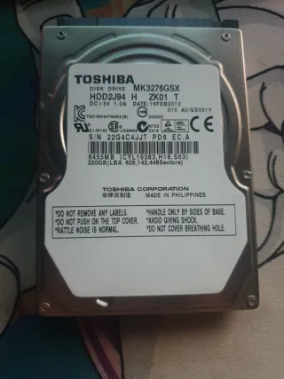 Disco Duro Toshiba 320GB