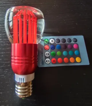 Lámpara de pie papel y metal con mando