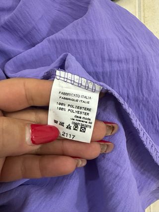 Abito viola con cintura