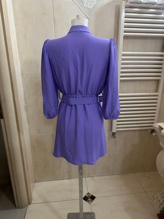 Abito viola con cintura