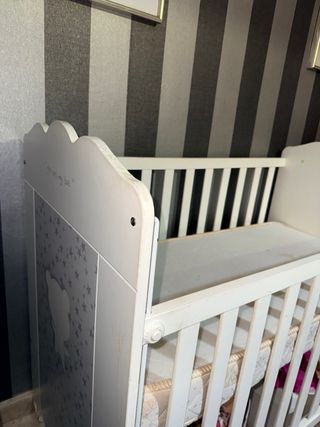 Cuna de madera blanca Mi Cuna