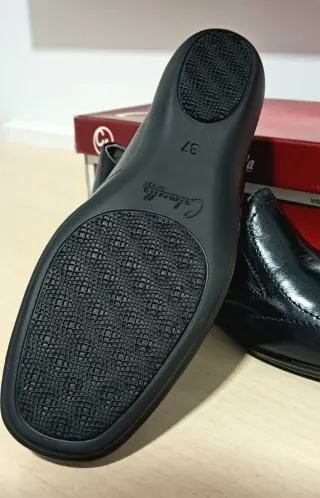 Mocasines Calzarella Mujer Talla 37 Negros zapatos