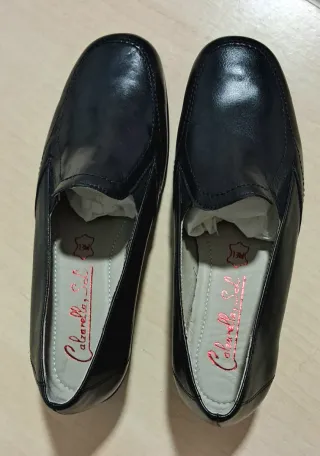 Mocasines Calzarella Mujer Talla 37 Negros zapatos