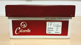 Mocasines Calzarella Mujer Talla 37 Negros zapatos