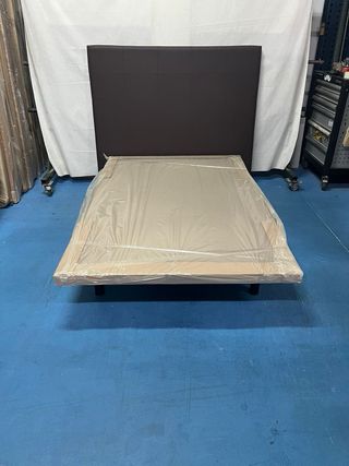 Base Tapizada y Colchón Viscoelástico 120x180