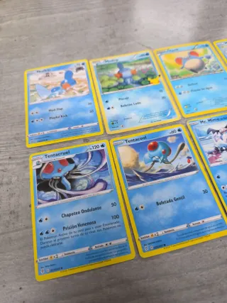 Lote Cartas Pokémon: Marill, Mr. Mime, Mr. Rime
