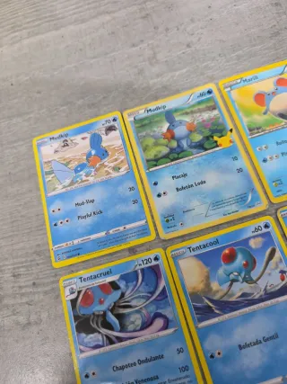 Lote Cartas Pokémon: Marill, Mr. Mime, Mr. Rime